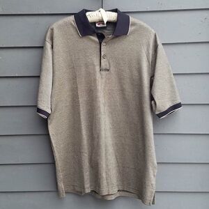 Mens Jim Thompson Tan Black Polo Shirt size Large